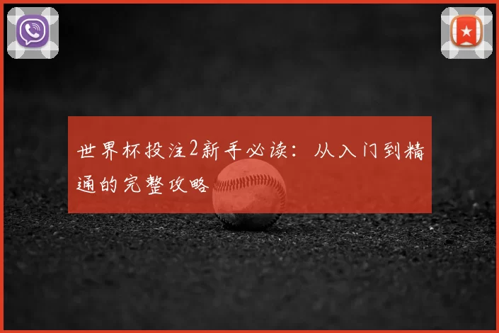 世界杯投注2新手必读：从入门到精通的完整攻略