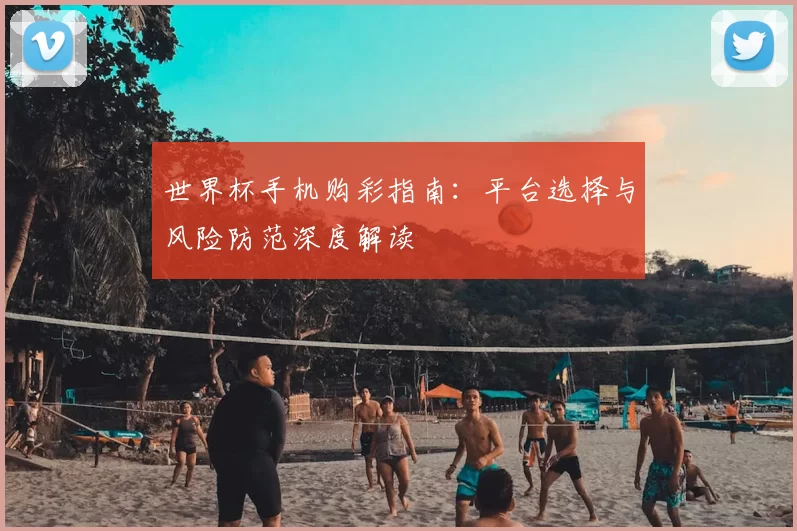 世界杯手机购彩指南:平台选择与风险防范深度解读